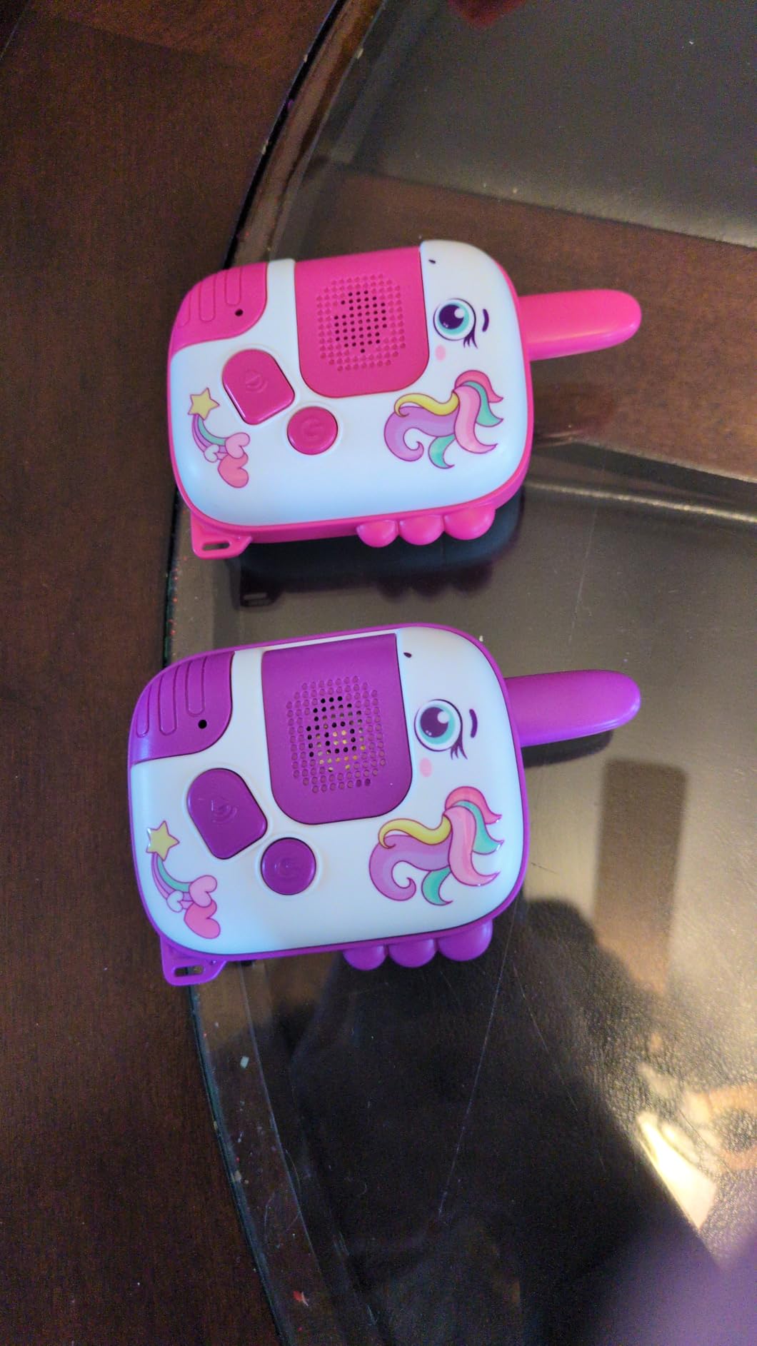 Walkie Talkies Toys for Girls:Unicorn Toys 2 Pack Birthday Gifts for 3 4 5-7 8 Year Old Girls Toy for 4 5 6 7 8-10 Year Old Camping Outdoor Game,Christmas Stocking Stuffers for Girls Kids customer photo 2
