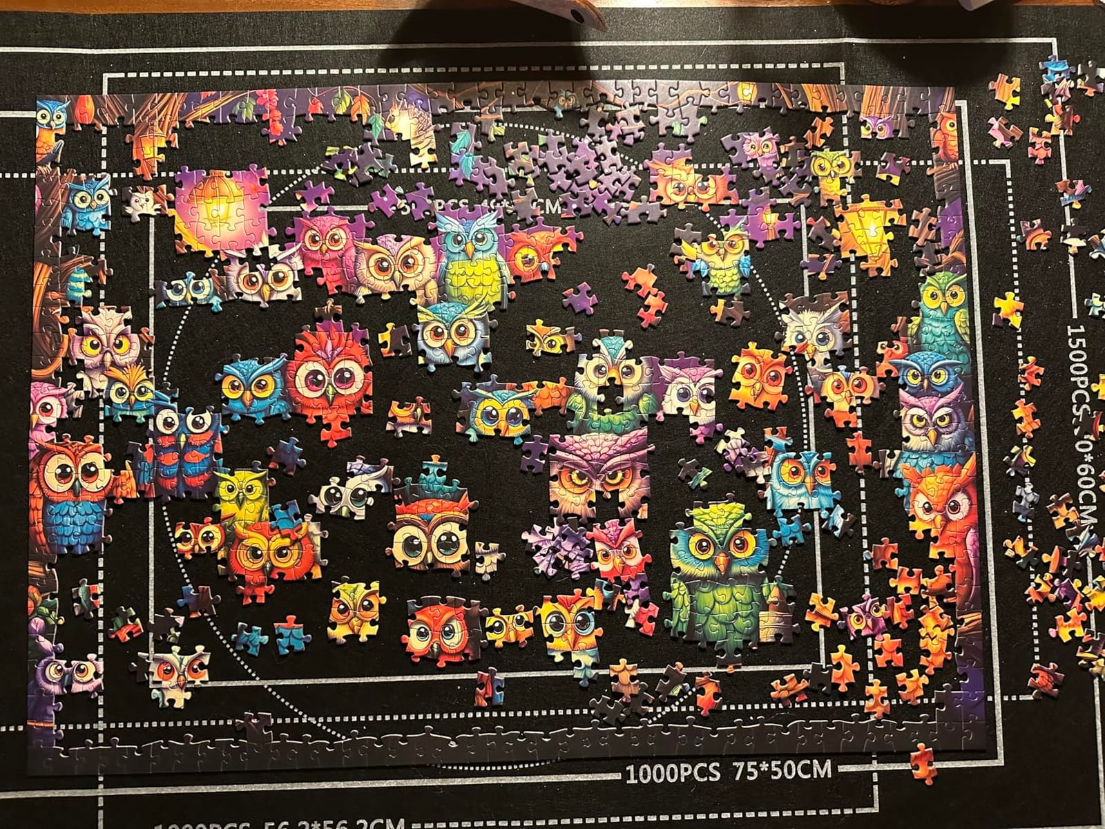 Owl Family Puzzles for Adults 1000 Pieces, Puzzles with Letters on Back, Impossible Hard Difficult Challenging, Precise Interlocking Pieces, Home Wall Decoration & Ideal Gift customer photo 2