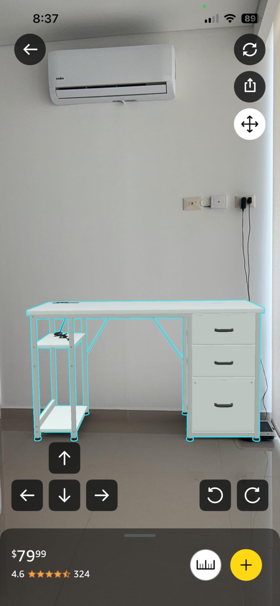 AODK 51 Inch White Computer Desk with Drawers & USB Power Outlets customer photo 2