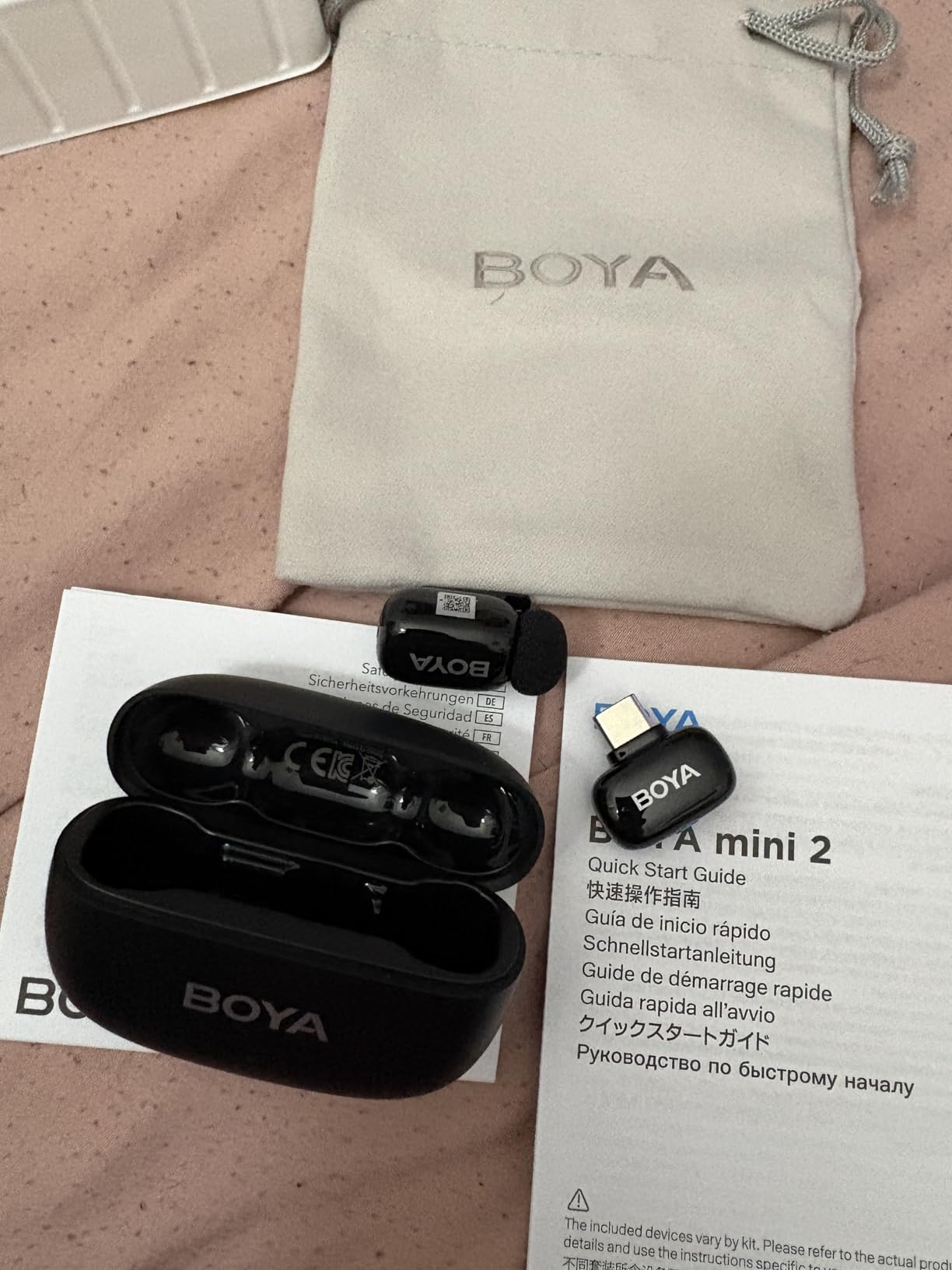 BOYA mini 2 Wireless Lavalier Microphone for iPhone 15/16/17 & Android customer photo 1