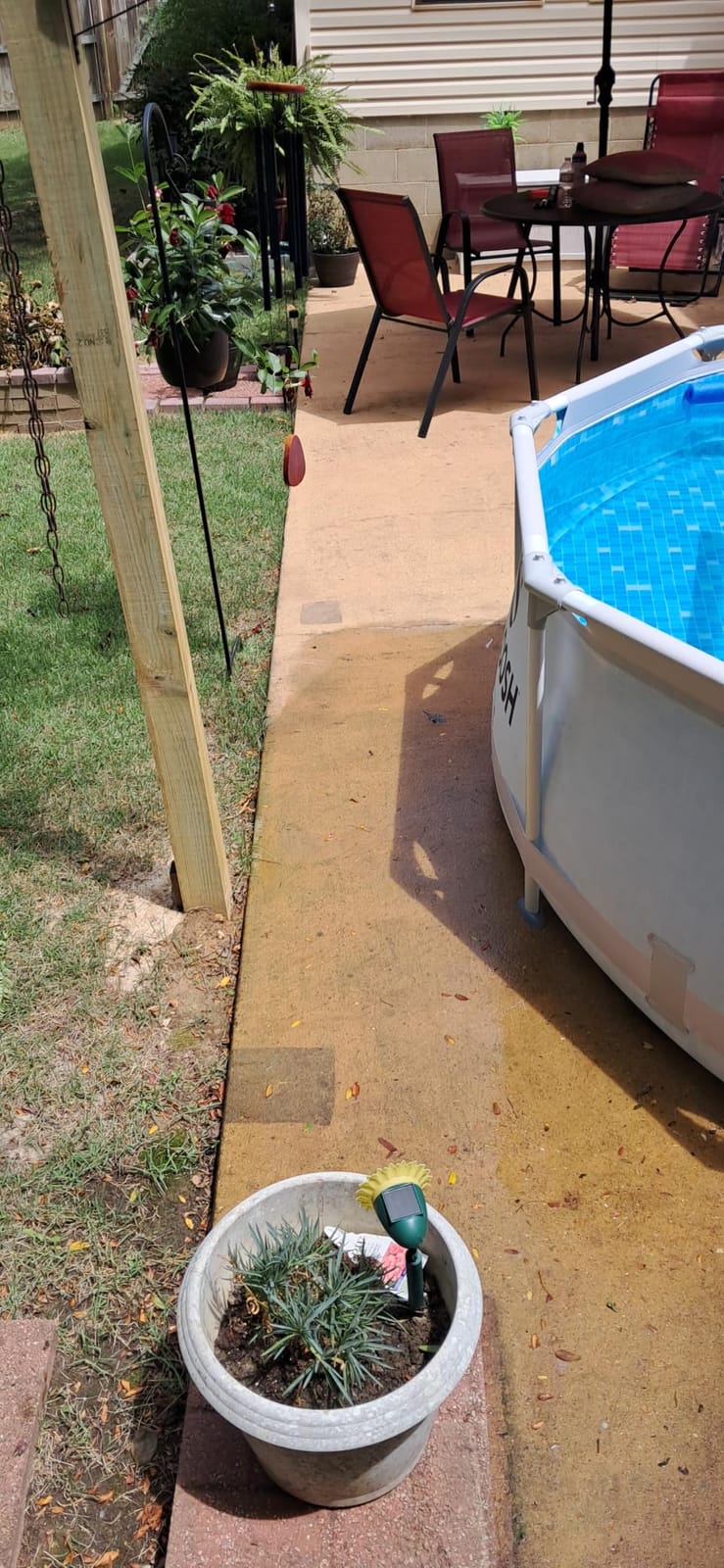 SLOOSH Round Above Ground Pool - 15ft x 42inch Outdoor Round Frame Above Ground Swimming Pool Set Kiddie Pool for Kids Adults with Filter Pump Ladder customer photo 1