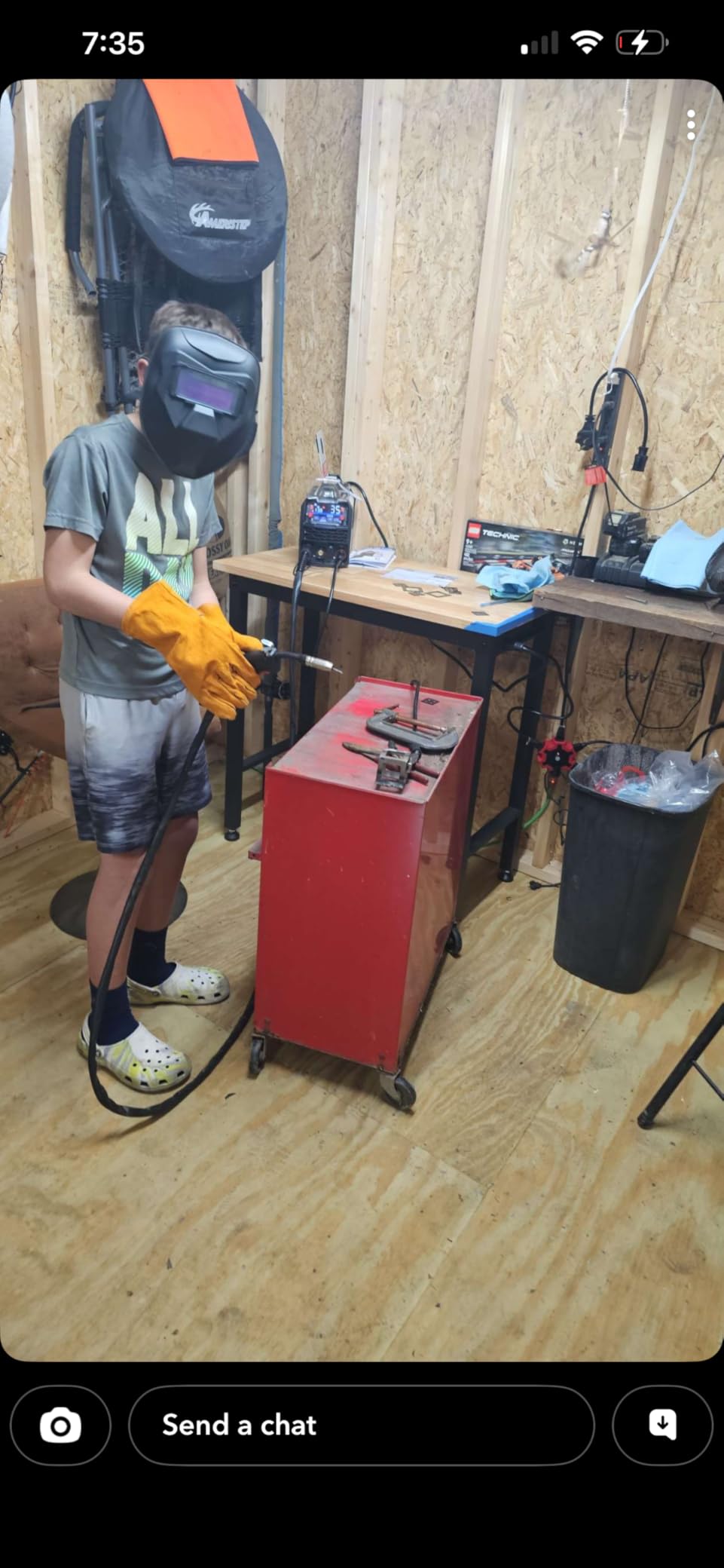 ANDELI 110V/220V MIG Welder 135A ,PULSE Flux Core/Lift TIG/Stick 4-in-1 customer photo 1