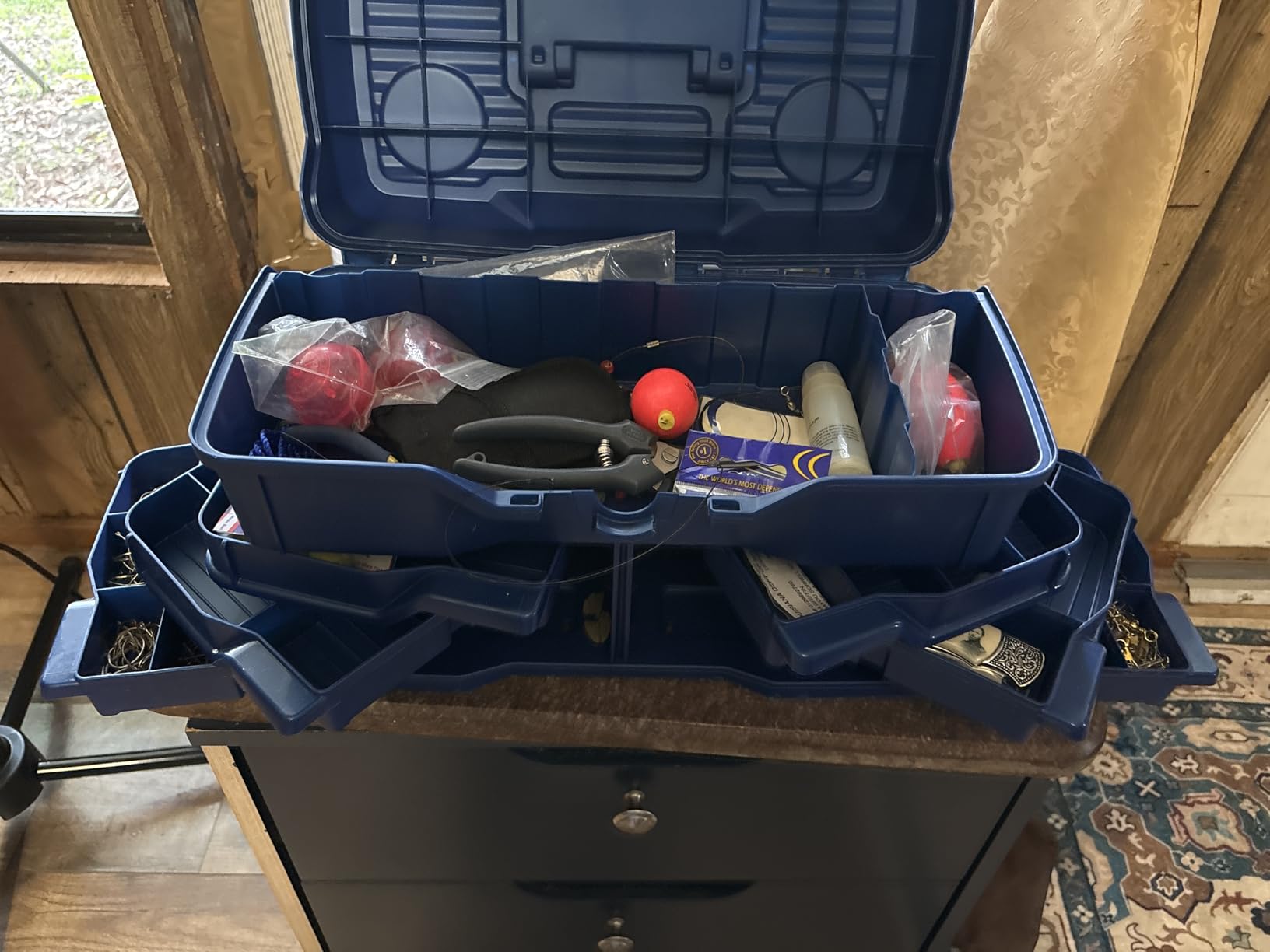 Flambeau Outdoors NextGen 4/0 M Tackle Box 4 Pivot Trays 23 Slots, Blue customer photo 2
