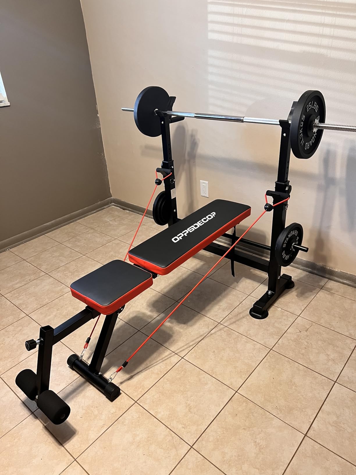 OPPSDECOR All-in-One Adjustable Smith Machine with LAT-Pull Down System customer photo 2