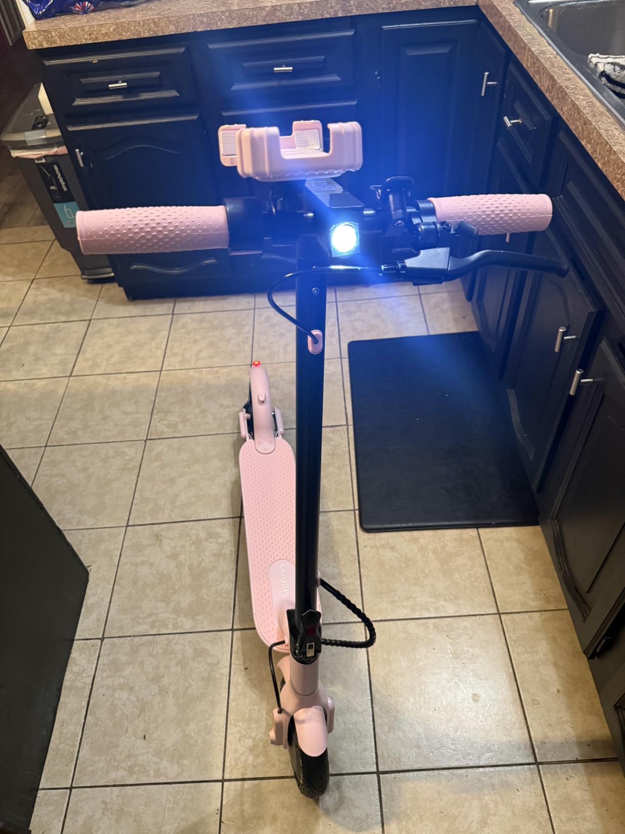 Sigravy Electric Scooter for Teens, Pink Folding Commuter Adults Escooter customer photo 2