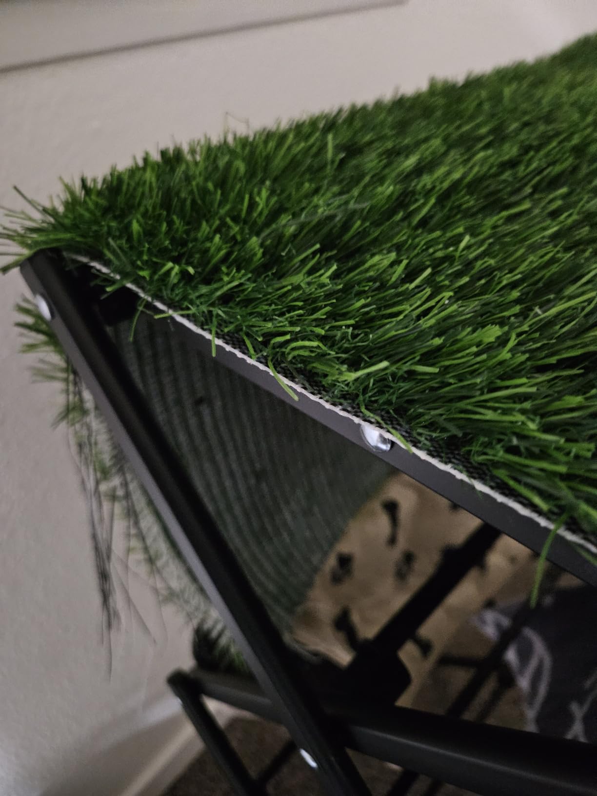 LOOBANI Large Dog Grass Pad with Tray - 41x27in for Balcony Apartment customer photo 1