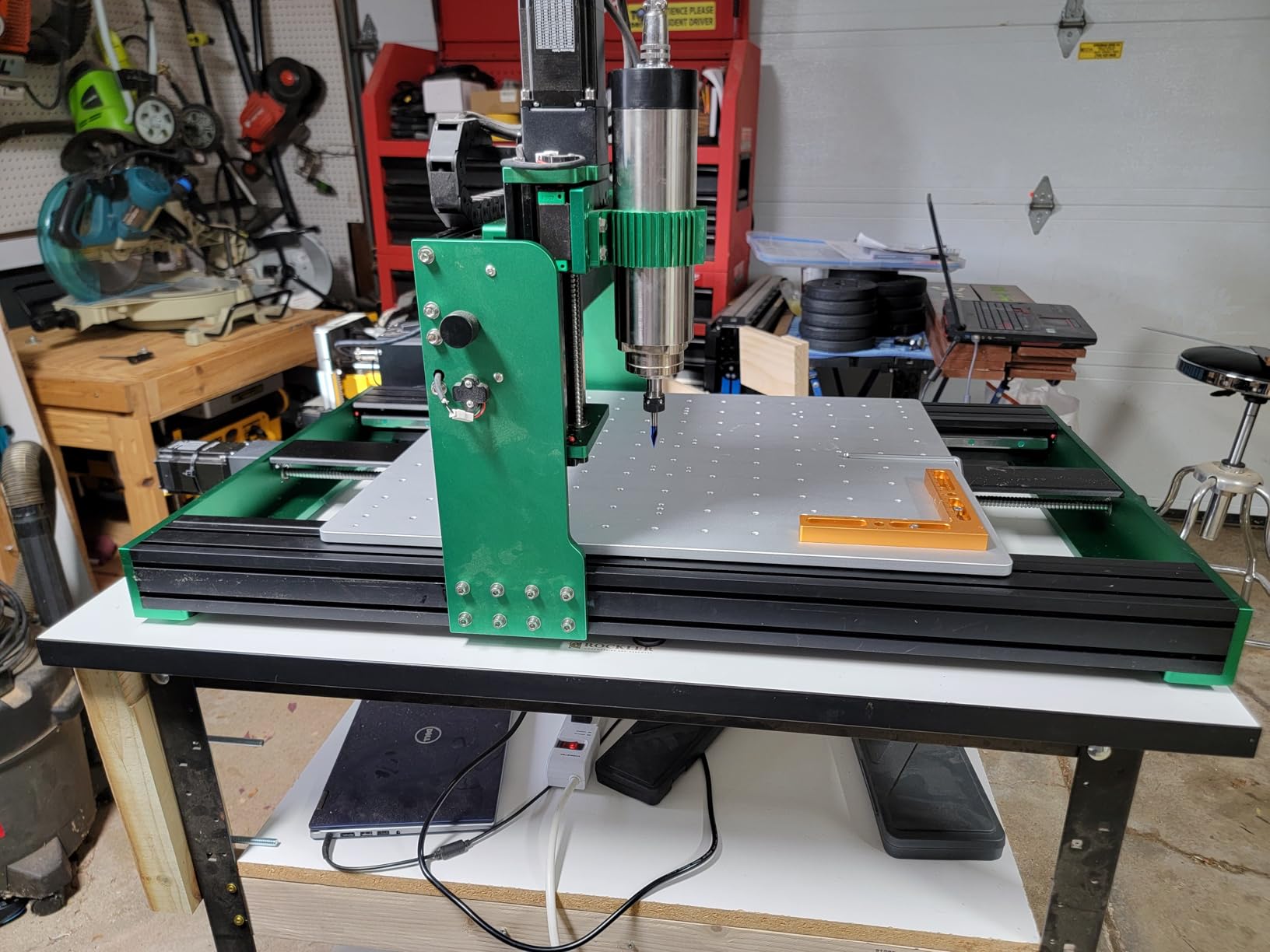 CNC Router Machine 4030-Evo Ultra 2, All-Metal XYZ Axis Dual Steel Linear Guides & Ball Screws with 800W Trim Router for Metal Aluminum Brass Wood Acrylic PCB customer photo 1
