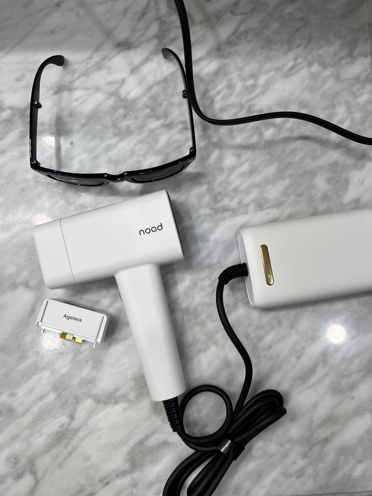 Nood™ Flasher Pro | IPL Laser Hair Removal Device, Forbes Best Product 2026 | Clinical-Grade Permanent Results At Home, CryoSoothe Tech with 5 Power Settings, Pain-Free 10 Min Sessions, Works Everywhere customer photo 2