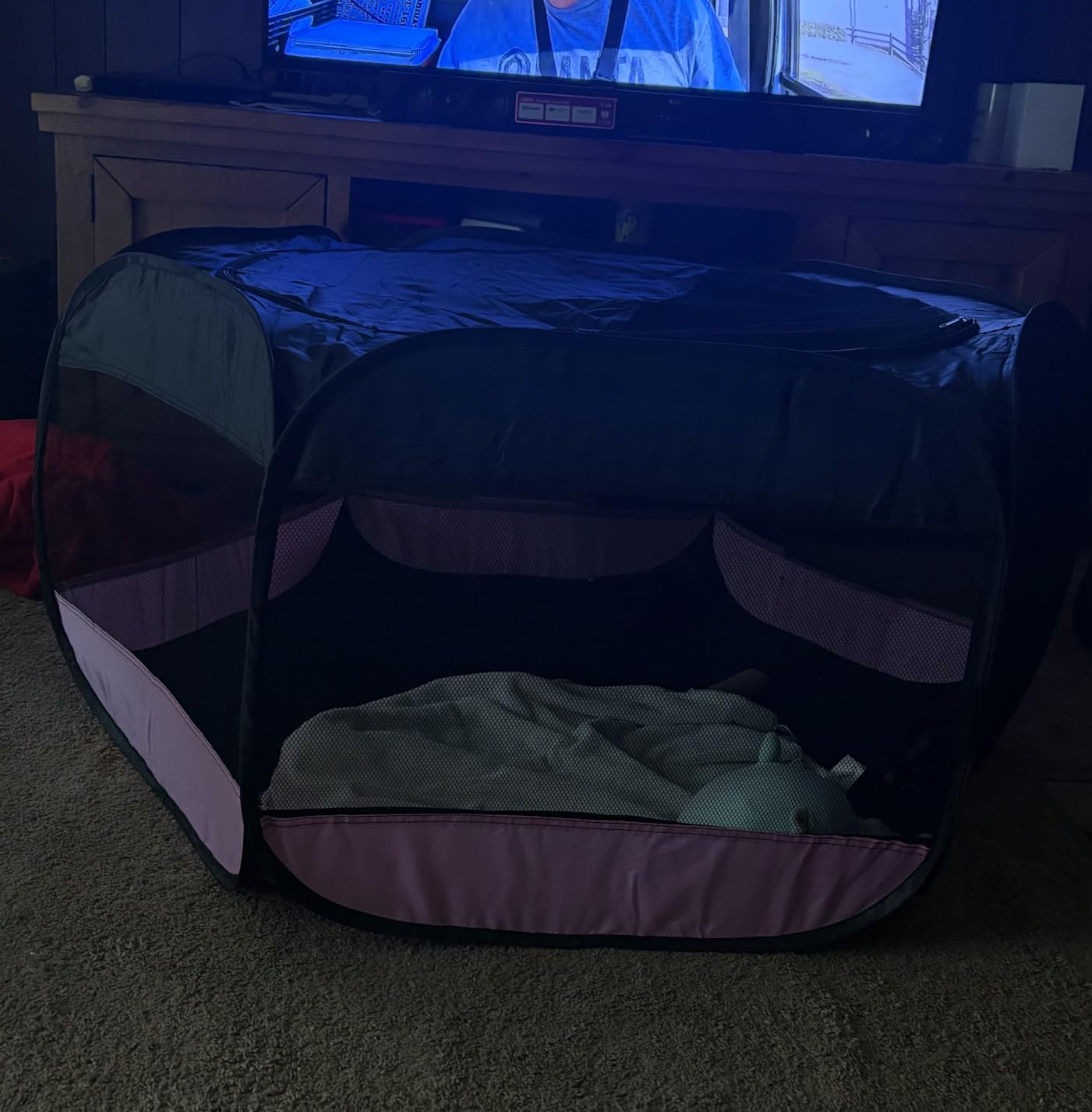 Dog Cat Playpen, Pet Puppy Playpen, Puppy Dog Play Pen for Indoors(Grey, S) customer photo 1