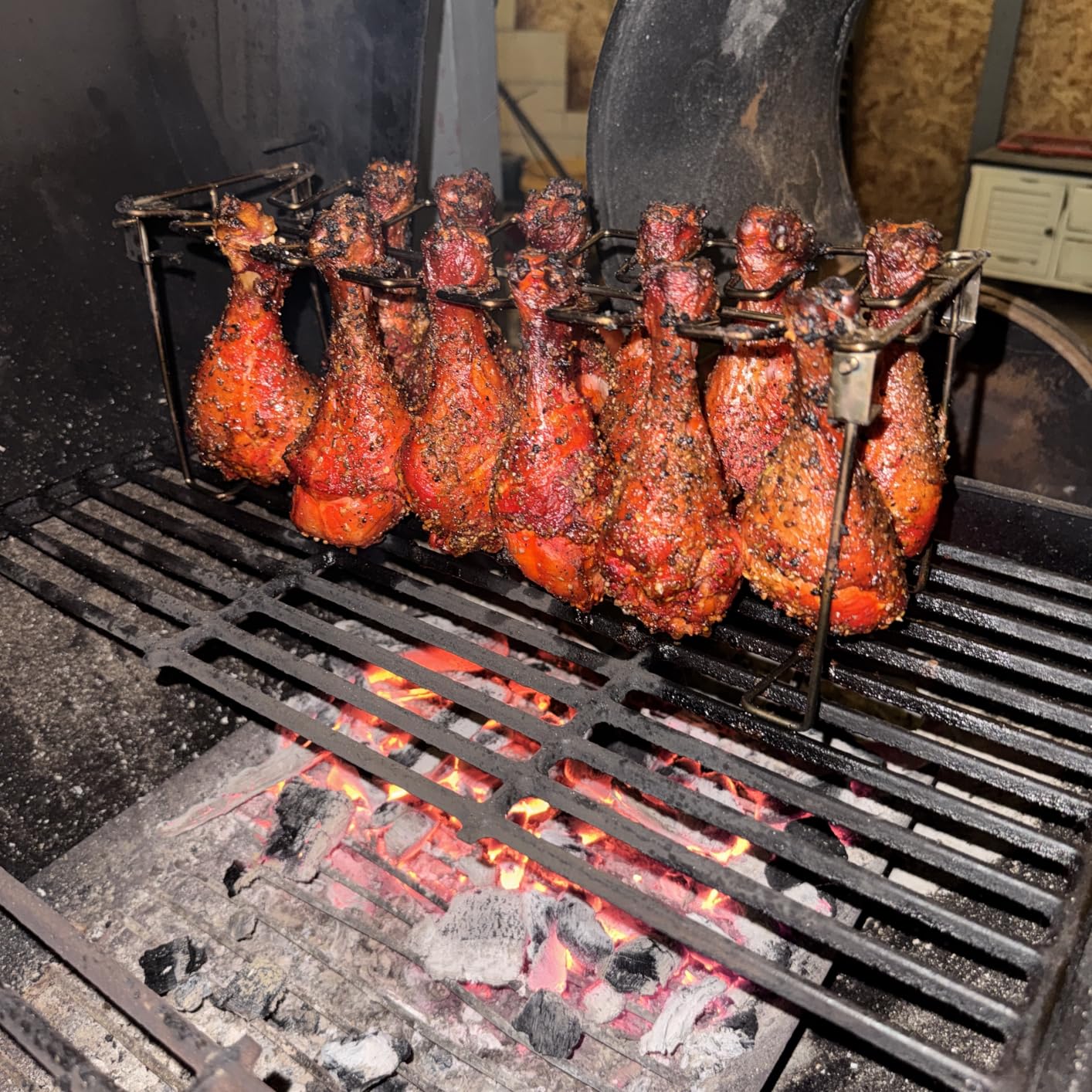 auisea Chicken Leg Rack for Grill 14 Slots - 2 Pcs Set for Smoker Oven BBQ customer photo 1