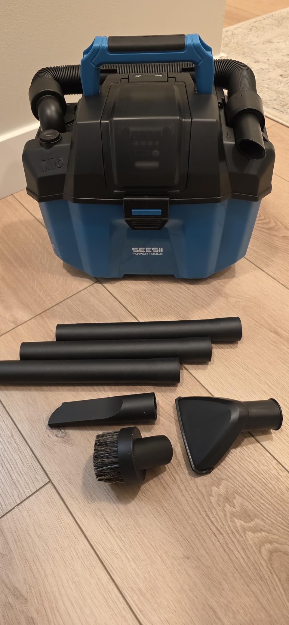Seesii Cordless Wet Dry Shop Vac, 2 x 4.0Ah Rechargeable Batteries customer photo 1