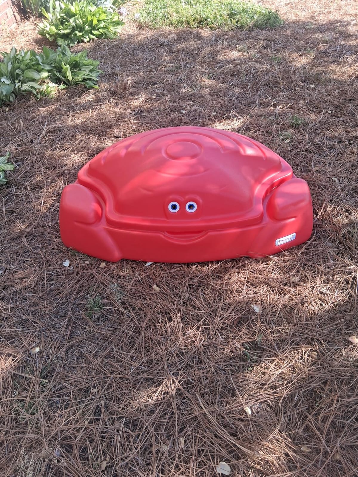 Simplay3 Coastal Crab Fully Assembled Sandbox for Kids, Toddler Outdoor Sand Box with Lid for Playground, Backyard, Ages 1.5 to 5 Years, Made in USA, Teal customer photo 1