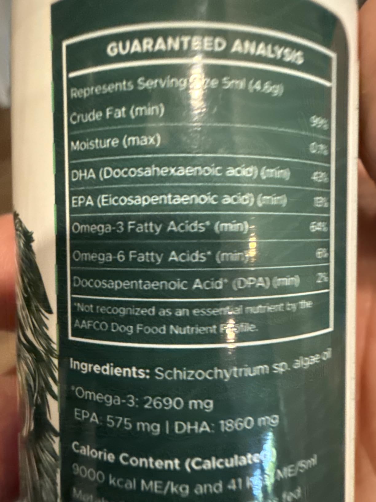 Vegan Omega 3 for Dogs, 4oz - Algae Oil Supplement for Skin and Coat customer photo 1
