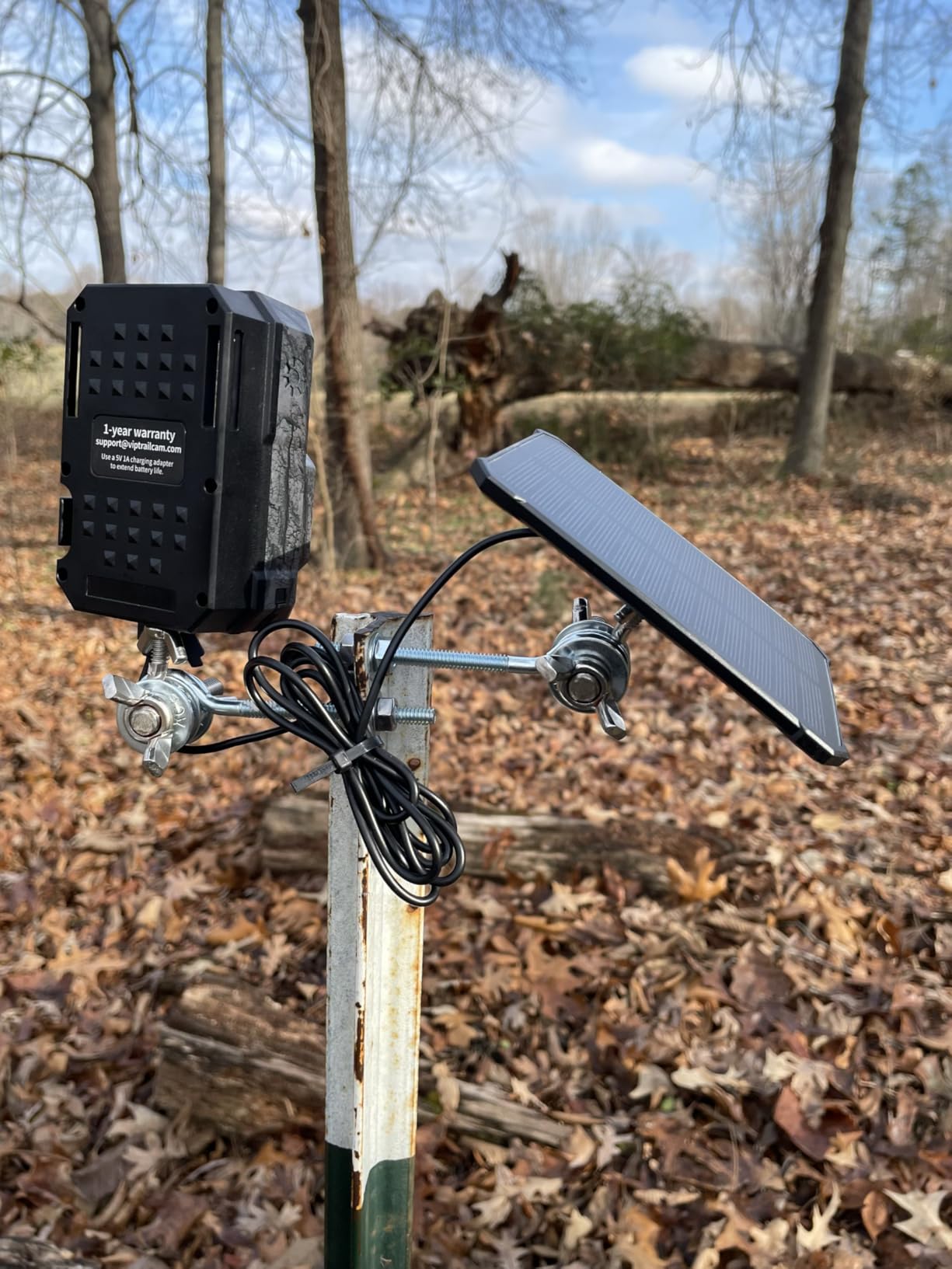 MAXDONE Solar Trail Camera, 4K 64MP WiFi Bluetooth Night Vision Game Camera customer photo 1
