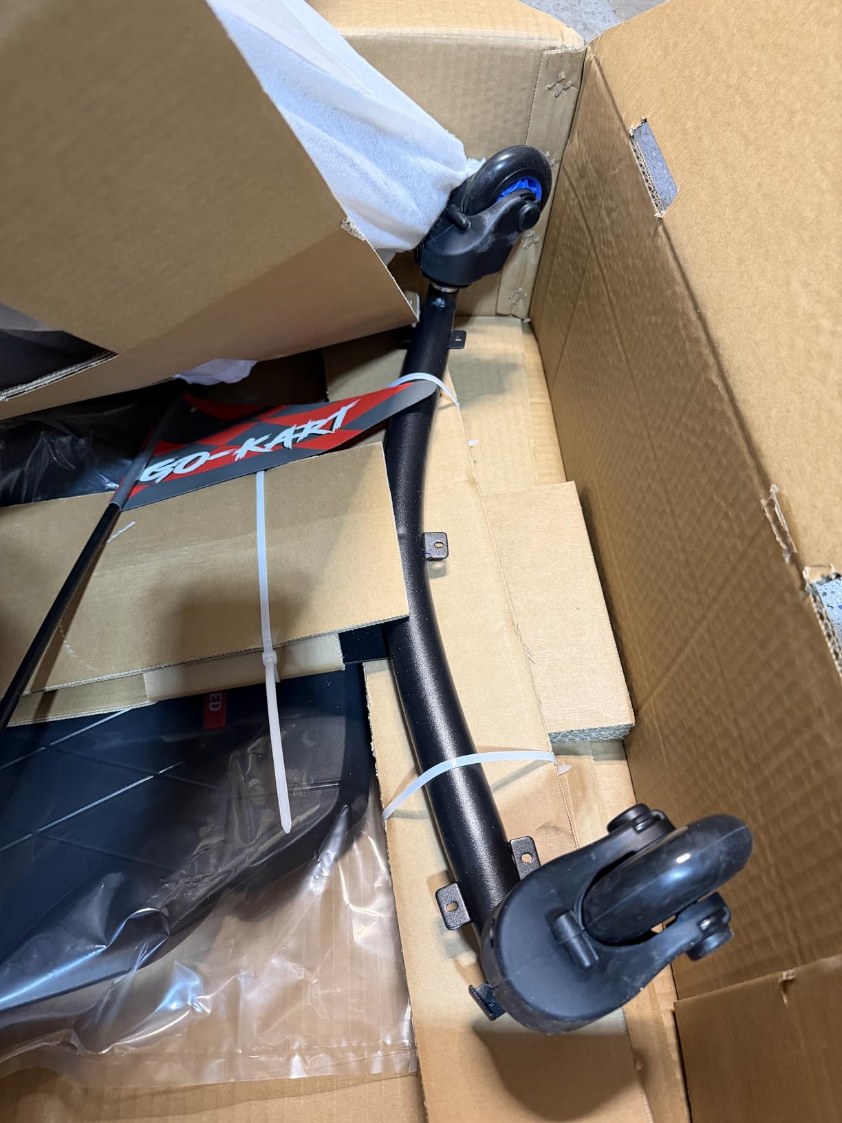 12V Electric Go Kart for Kids Age 6-12, 360° Spin Drift Cart, Blue customer photo 1