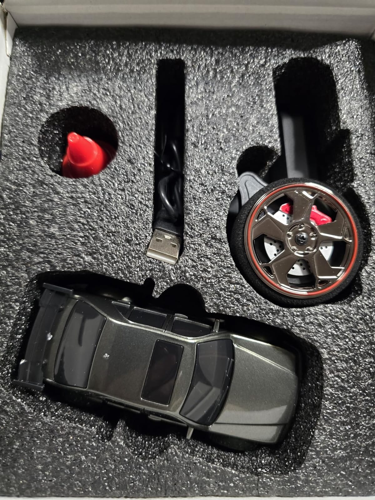 1/43 Mini RC Drift Car with Gyroscope, 4WD Full Proportional RC Car, 2.4GHZ Hobby Grade Remote Control Cars, RTR Model Vehicle, 20+KM/H High Speed for Hobbyists Kids Adults (Sliver) customer photo 2