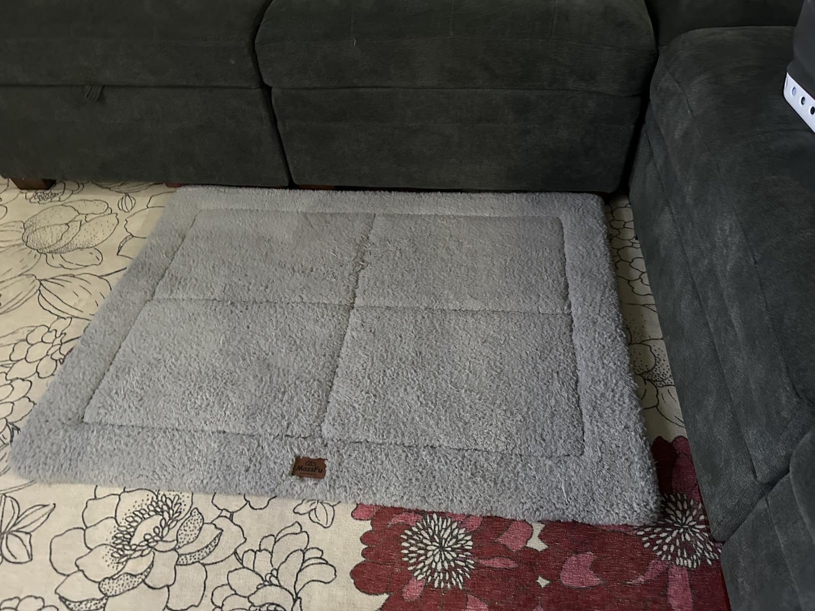 Low-Profile Dog Pad Mat for Medium Small Dogs, Washable Ultra Soft Dog Crate Mat, High Density Foam Pet Beds for Indoor & Outdoor Dogs, 35