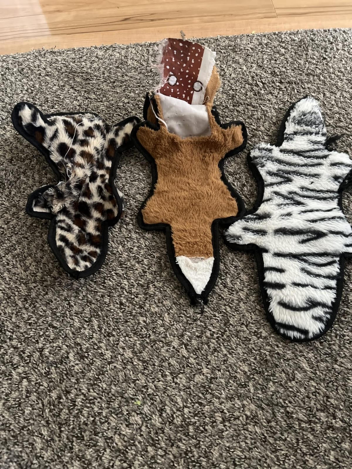 SHARLOVY No Stuffing Dog Toys Crinkle Squeaky, Long Lasting Chews for Aggressive, Durable Plush Dog Puppy Chew Toys for Teething, with 6 Tough Layers for Small Medium Large Breed-5 Pack,Medium customer photo 1