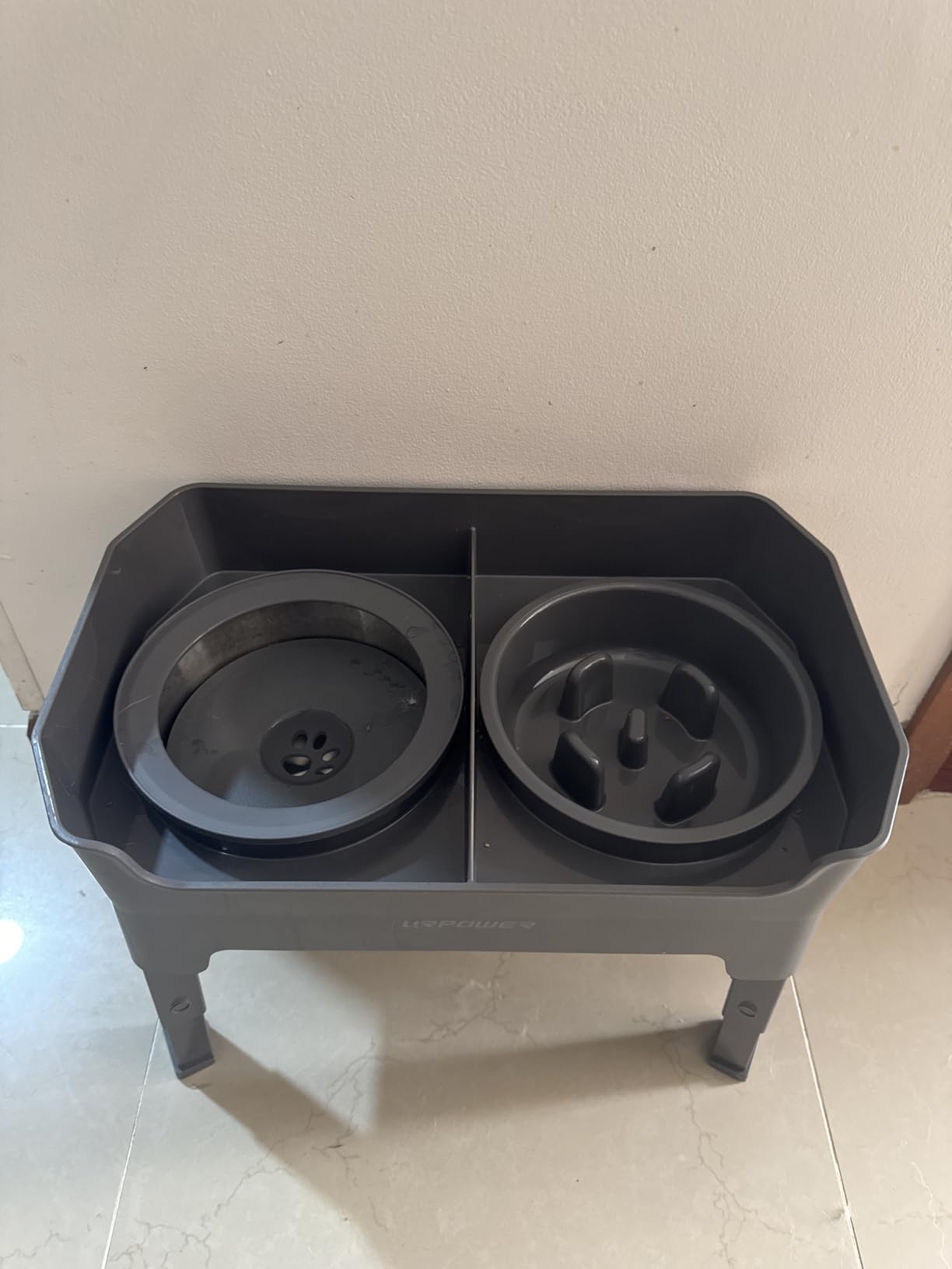 URPOWER Mess Proof Elevated Dog Bowls 4 Height Adjustable Raised Stand customer photo 1