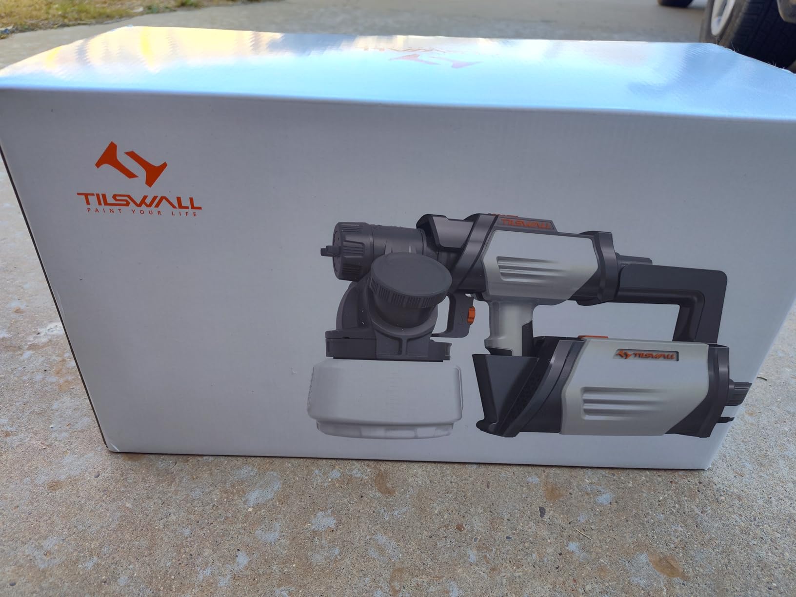 Tilswall Shark800 Paint Sprayer HVLP 800W Electric Spray Paint Gun, Blue customer photo 2