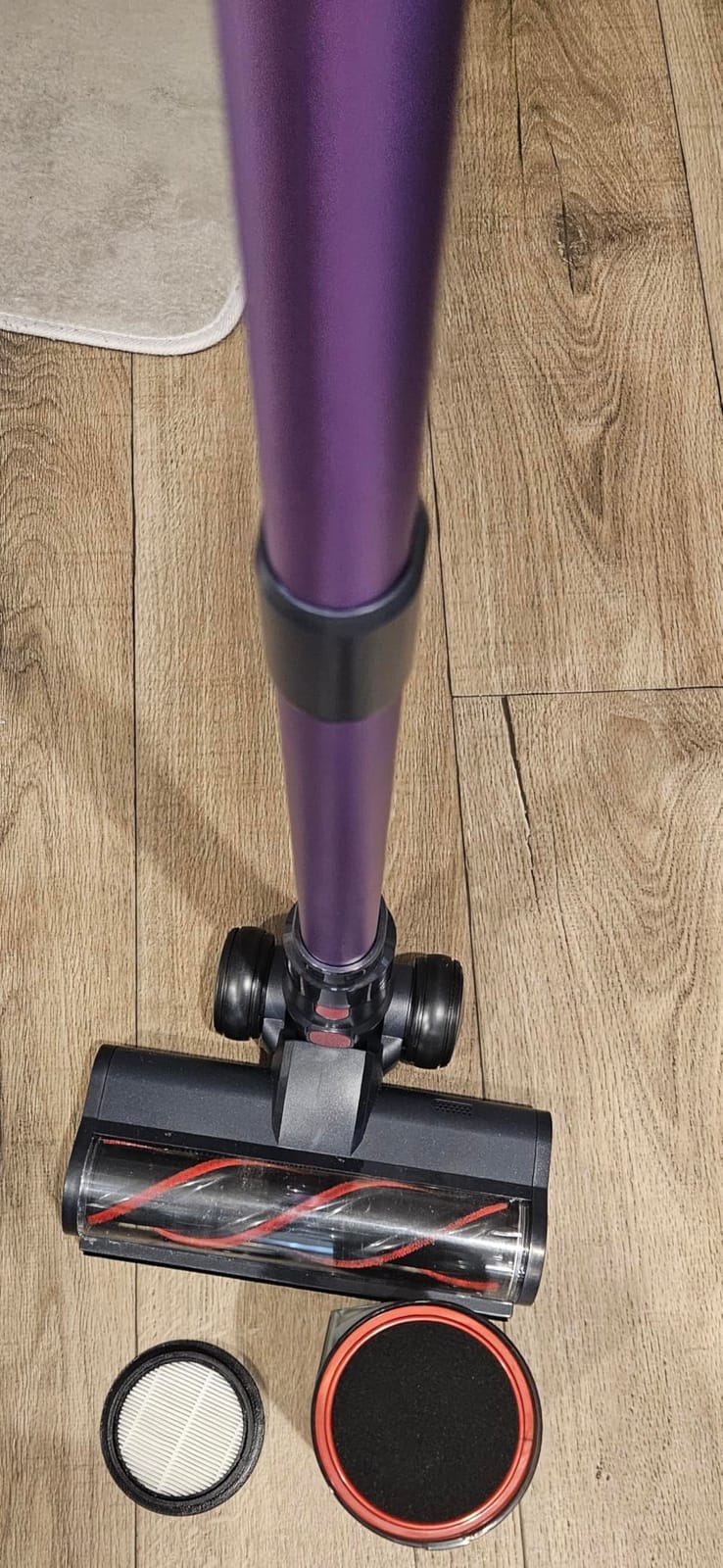 SMOTURE Cordless Vacuum Cleaner, 650W 55KPA 70Mins Vacuum Cleaners for Home, Cordless Stick Vacuum with LED Touch Screen, Anti-Tangle Wireless Vacuum, Handheld Vacuum for Pet Hair/Carpet/Floor customer photo 2