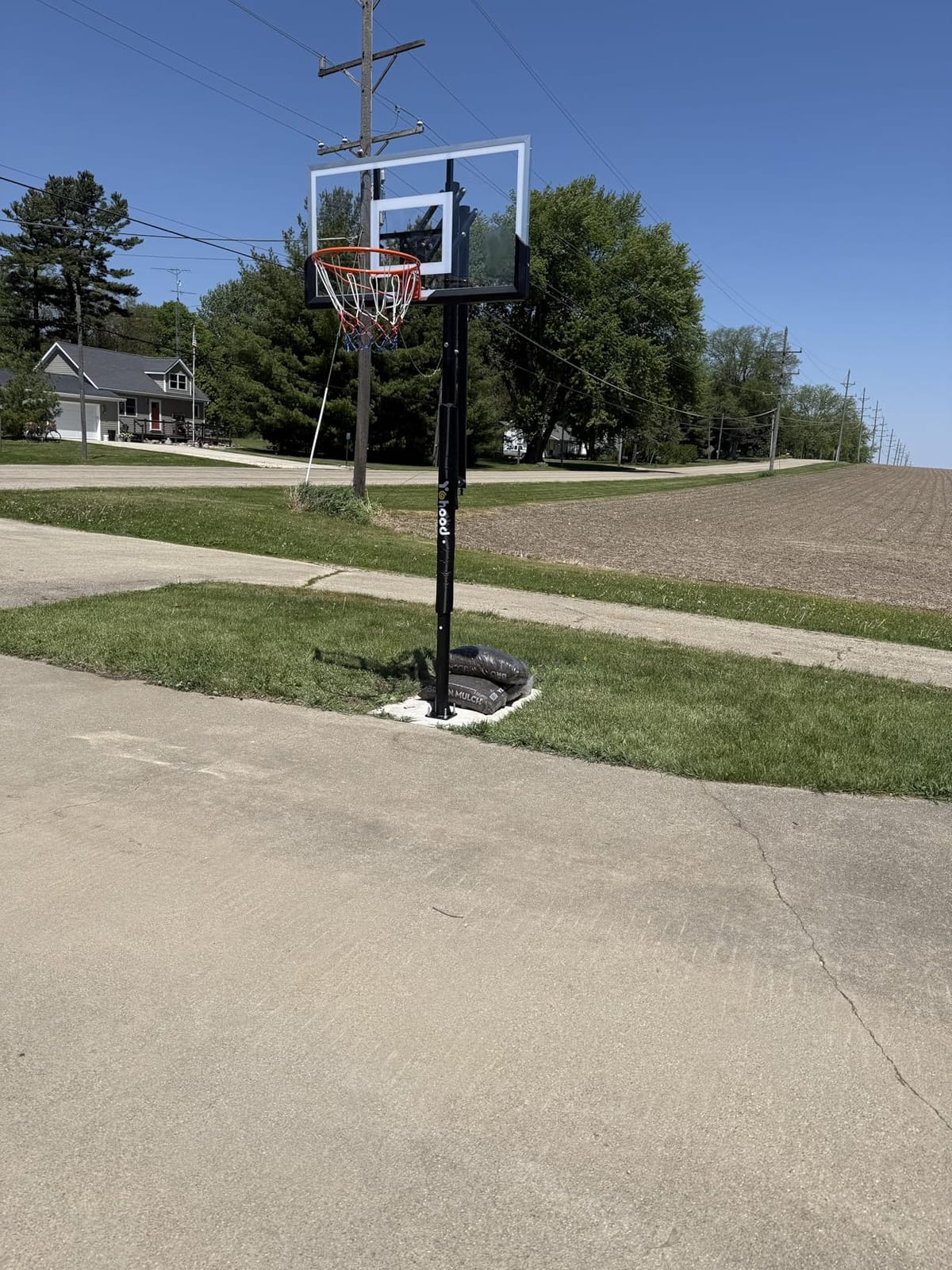 Yohood In Ground Basketball Hoop Outdoor 10FT Adjustable Height with Crank customer photo 2