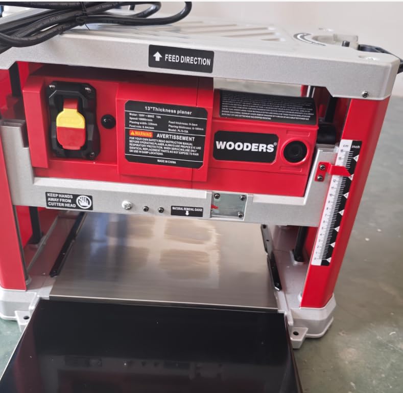 13-Inch Benchtop Thickness Planer, 15A Wood Planer with 4 HSS Blades, 2000W All Copper Motor, Overload Protection for Woodworking customer photo 1