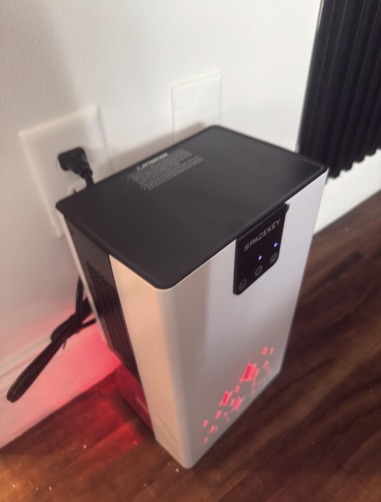 Dehumidifier, 95 OZ Water Tank Dehumidifiers for Home with Auto Shut Off, 1000 sq. ft. Dehumidifier for Bedroom Bathroom Basement Rv with 7 Color Light, Quiet Dehumidifiers with Sleep Mode, White customer photo 2