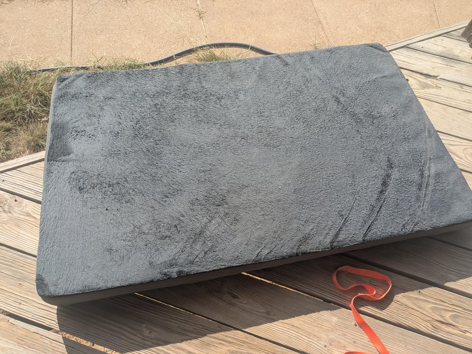 Waterproof Large Dog Bed, Washable Outdoor XL Pet Foam Pad 44x32 Anti-Slip customer photo 1