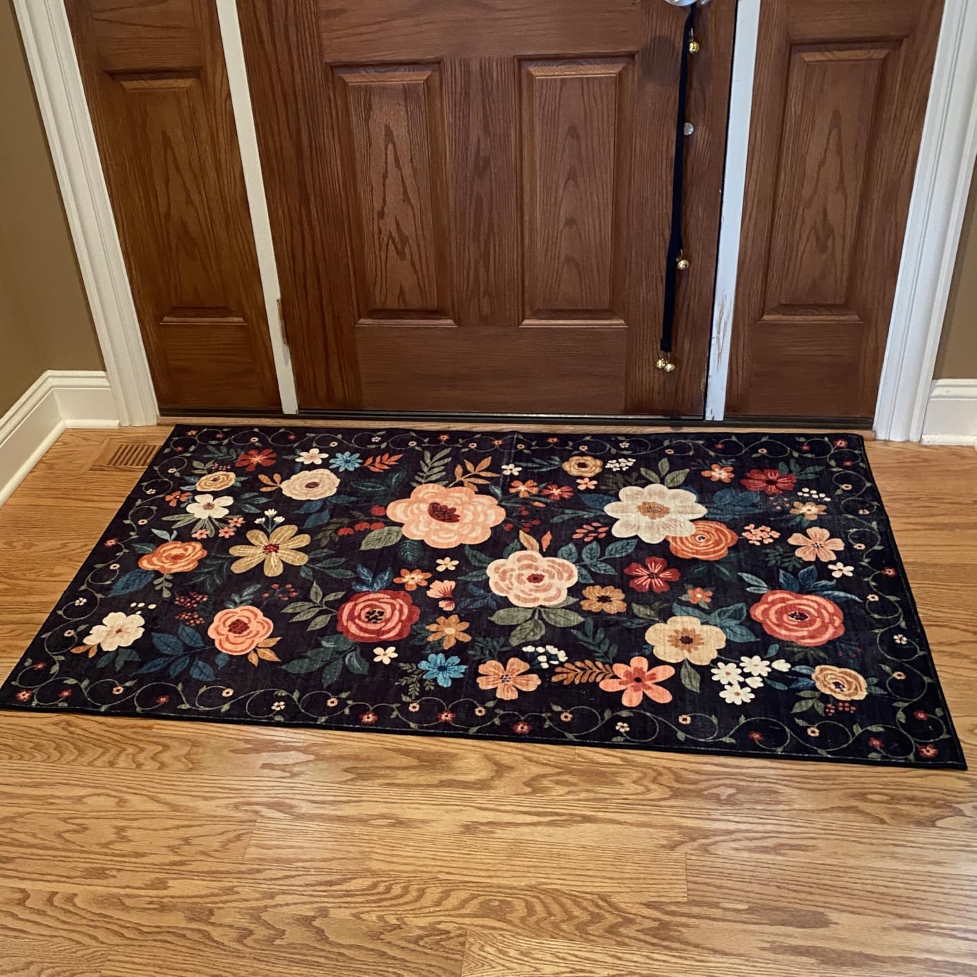 DUKINO 4x6 Area Rug, Washable Dog Rug for Living Room Non Slip Beige Yellow customer photo 1