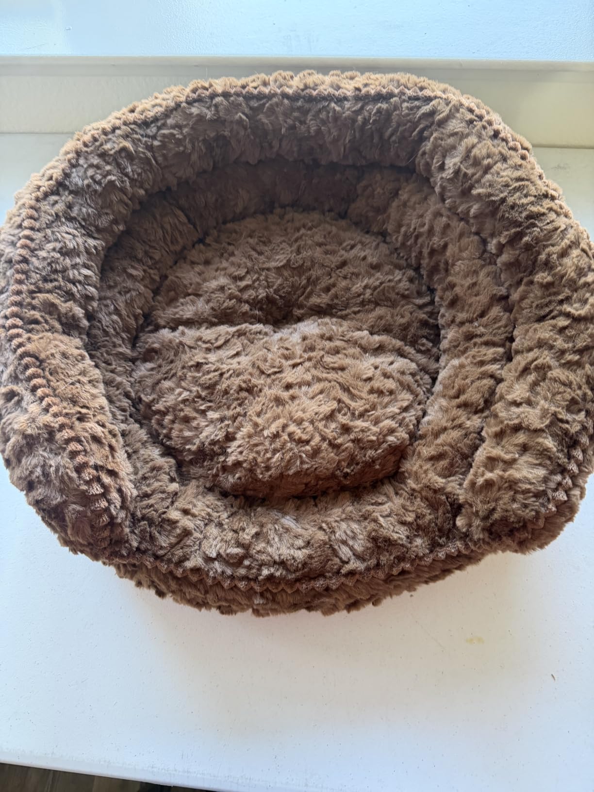 FUKUMARU Cat Bed for Indoor Cats, Small Dog Bed Washable, Round Kitten Bed customer photo 2
