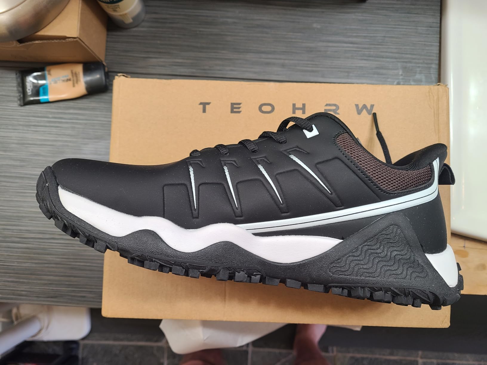 Wide Mens Golf Shoes Professional Outdoor Waterproof Spikeless Golf Shoes for Men Slip-on customer photo 1