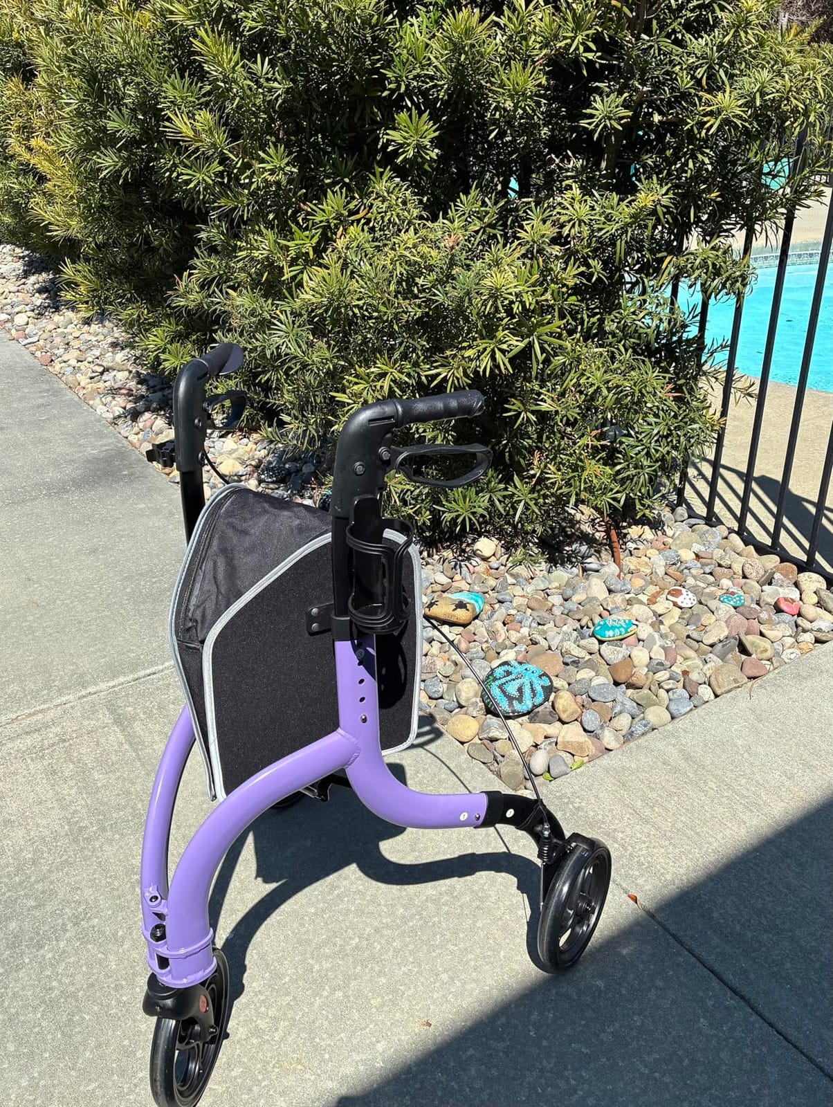 HOMLAND Foldable 3 Wheel Walkers for Seniors, Lightweight 10.4 lb customer photo 1