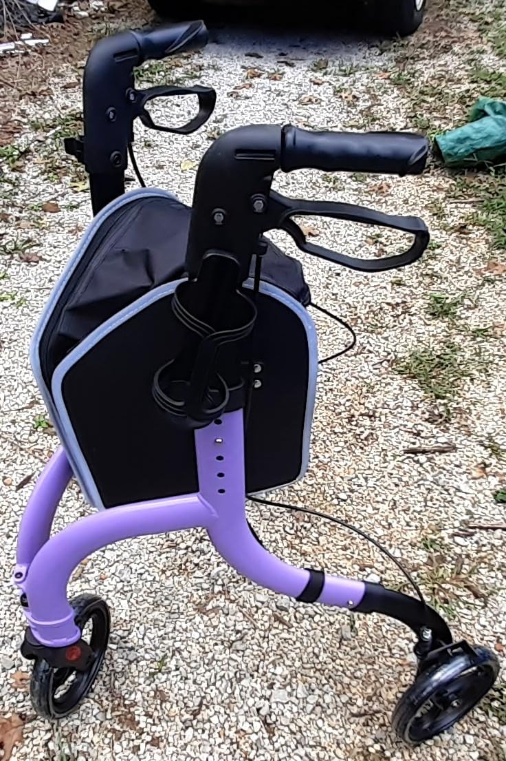 HOMLAND Foldable 3 Wheel Walkers for Seniors, Lightweight 10.4 lb customer photo 2