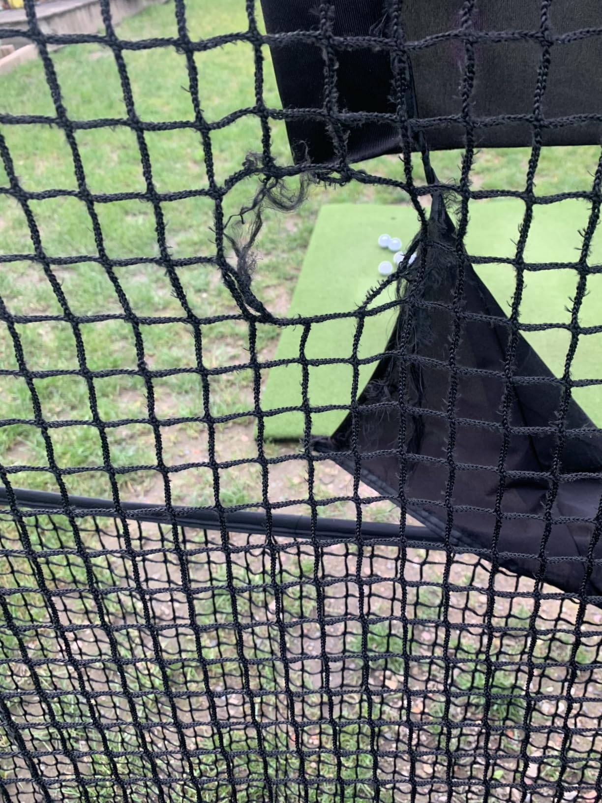 Haokelball Golf Practice Net 10x8FT Driving Hitting Net & Simulator Cage customer photo 2
