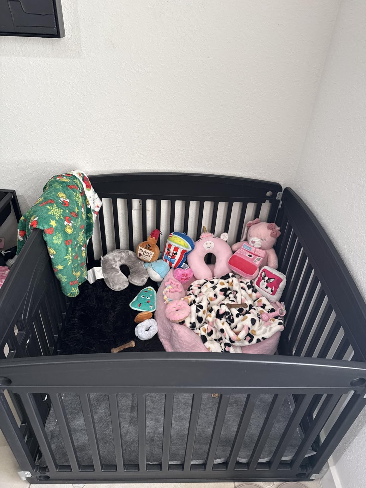 DUMOS Plastic Dog Playpen, 24 Inch 4 Panels Small Pet Fence Play Pen customer photo 1