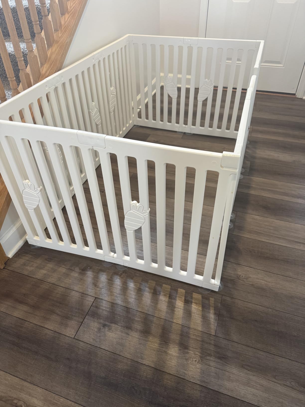 Dog Playpen Indoor with Door, 10-Panel 25.6