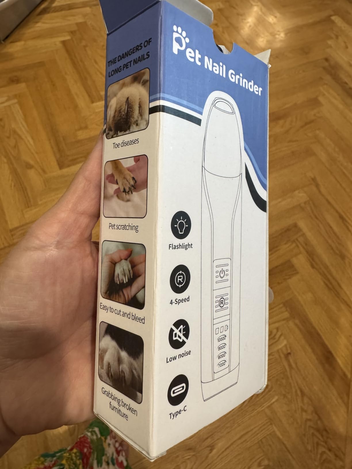 Whisper-Quiet Dog Nail Grinder, Safe & Stress-Free for Sensitive Dogs Cats customer photo 2