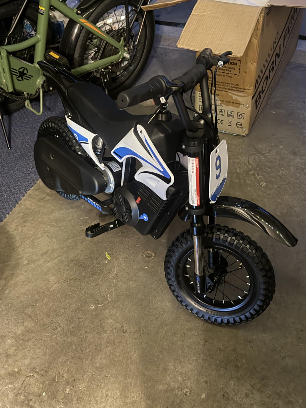 K1 Kids Electric Dirt Bike, 36V 700W Peak Motor, 16 MPH, Ages 3-8 customer photo 1
