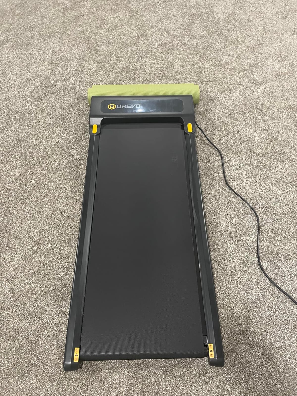 UREVO Smart Walking Pad, Standing Desk Treadmill with Double Shock Absorption, Quiet Operation, Workout APP with Track Insights and MIIT Mode, Plug and Play, Remote or APP Control for Home Office customer photo 1