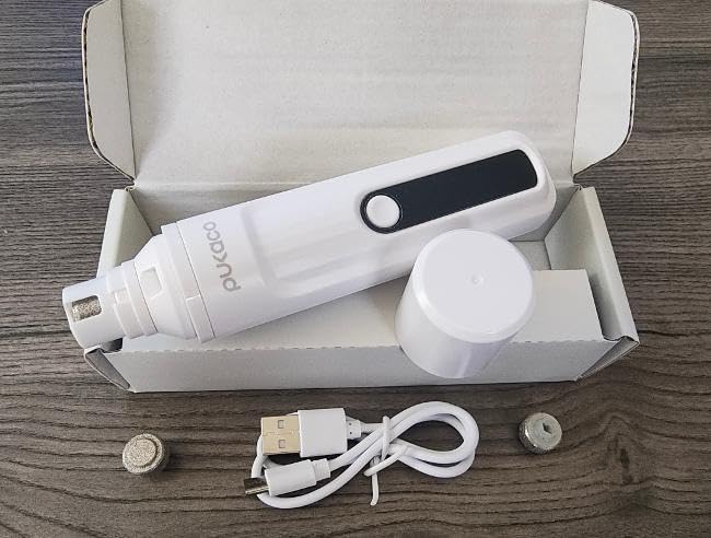 Whisper Quiet Dog Nail Grinder with Light Electric Cat Nail Trimmer customer photo 2