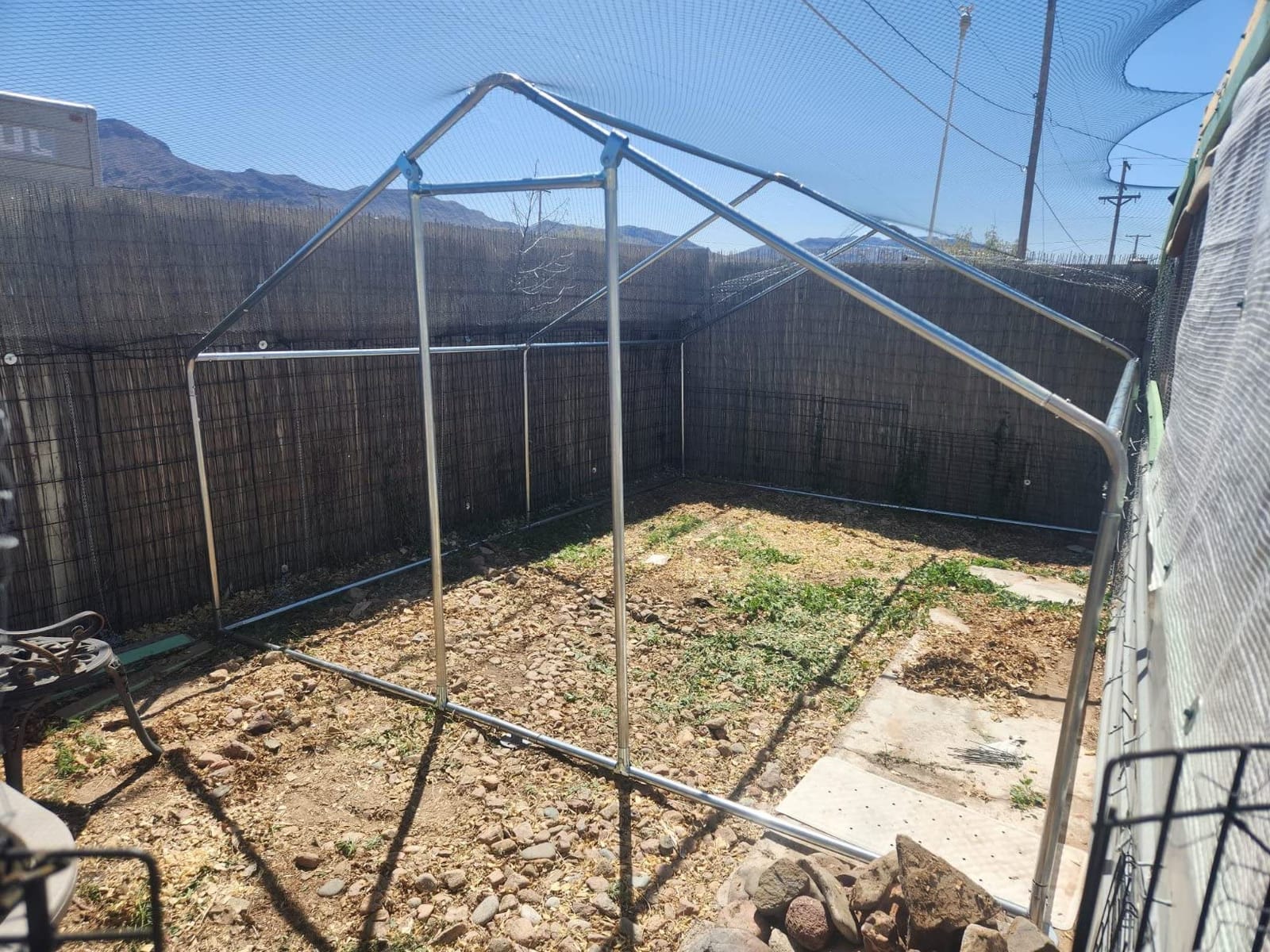 9.9x13.2 FT Metal Chicken Coop, Walk-in Poultry Run Enclosure customer photo 1