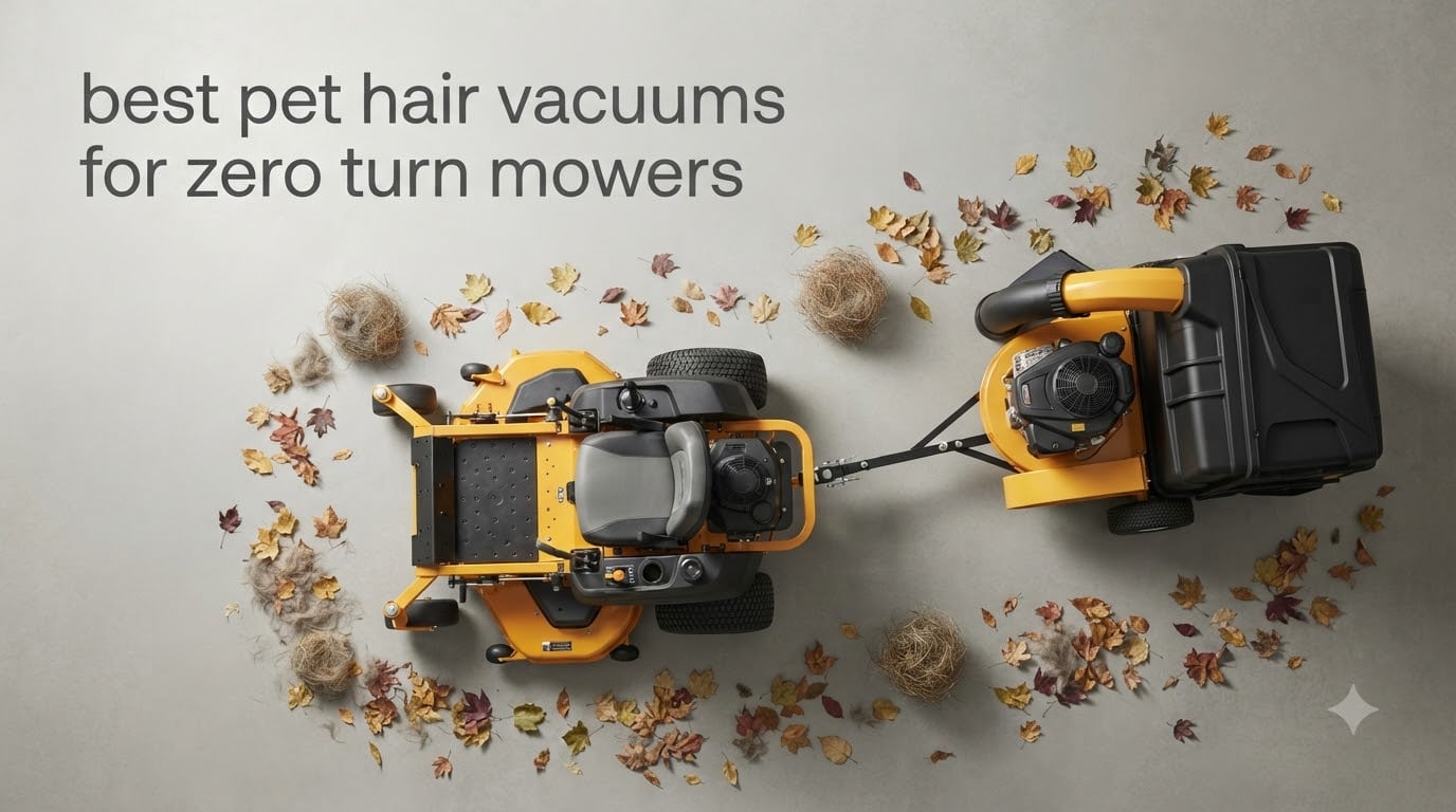 best pet hair vacuums for zero turn mowers