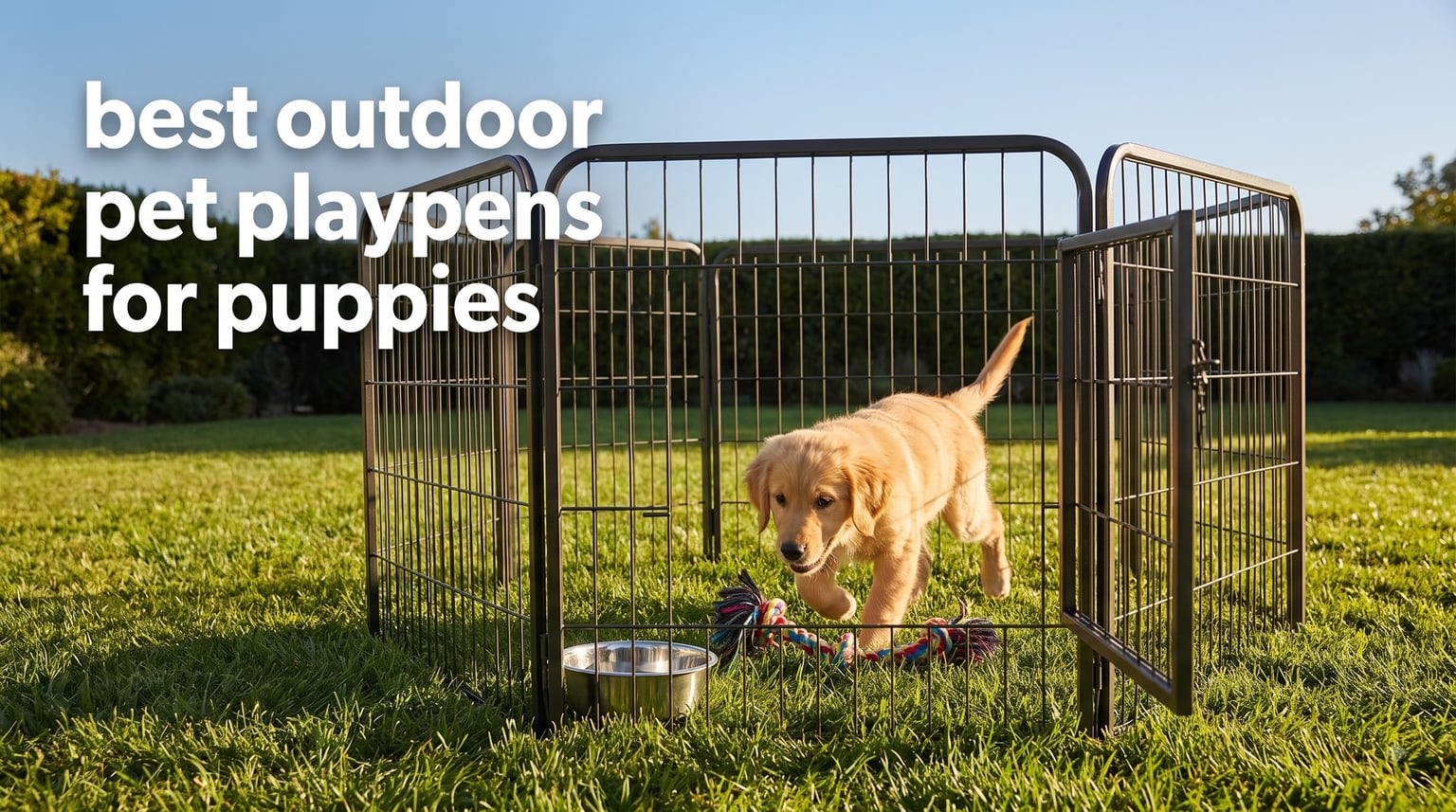 best outdoor pet playpens for puppies