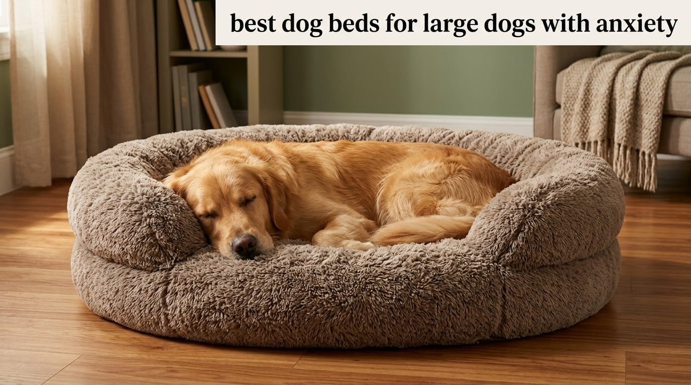 best dog beds for large dogs with anxiety