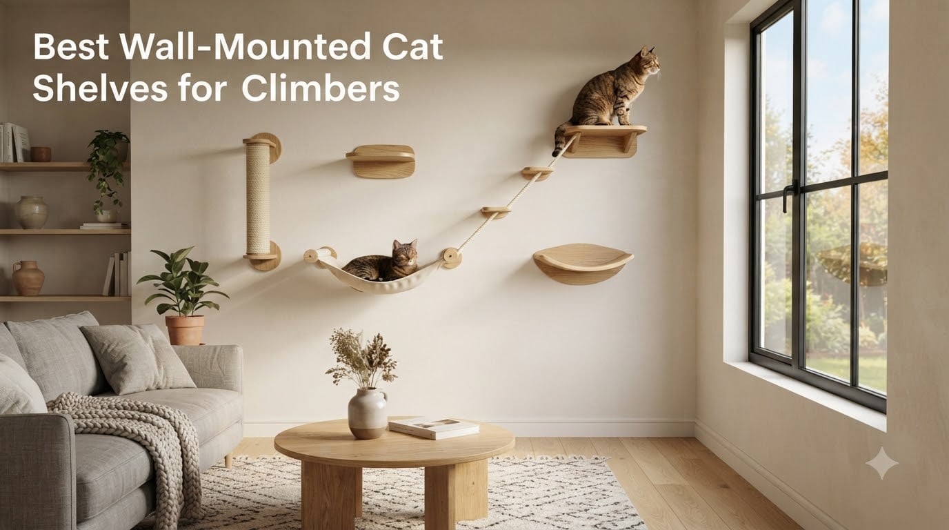 Best Wall-Mounted Cat Shelves for Climbers
