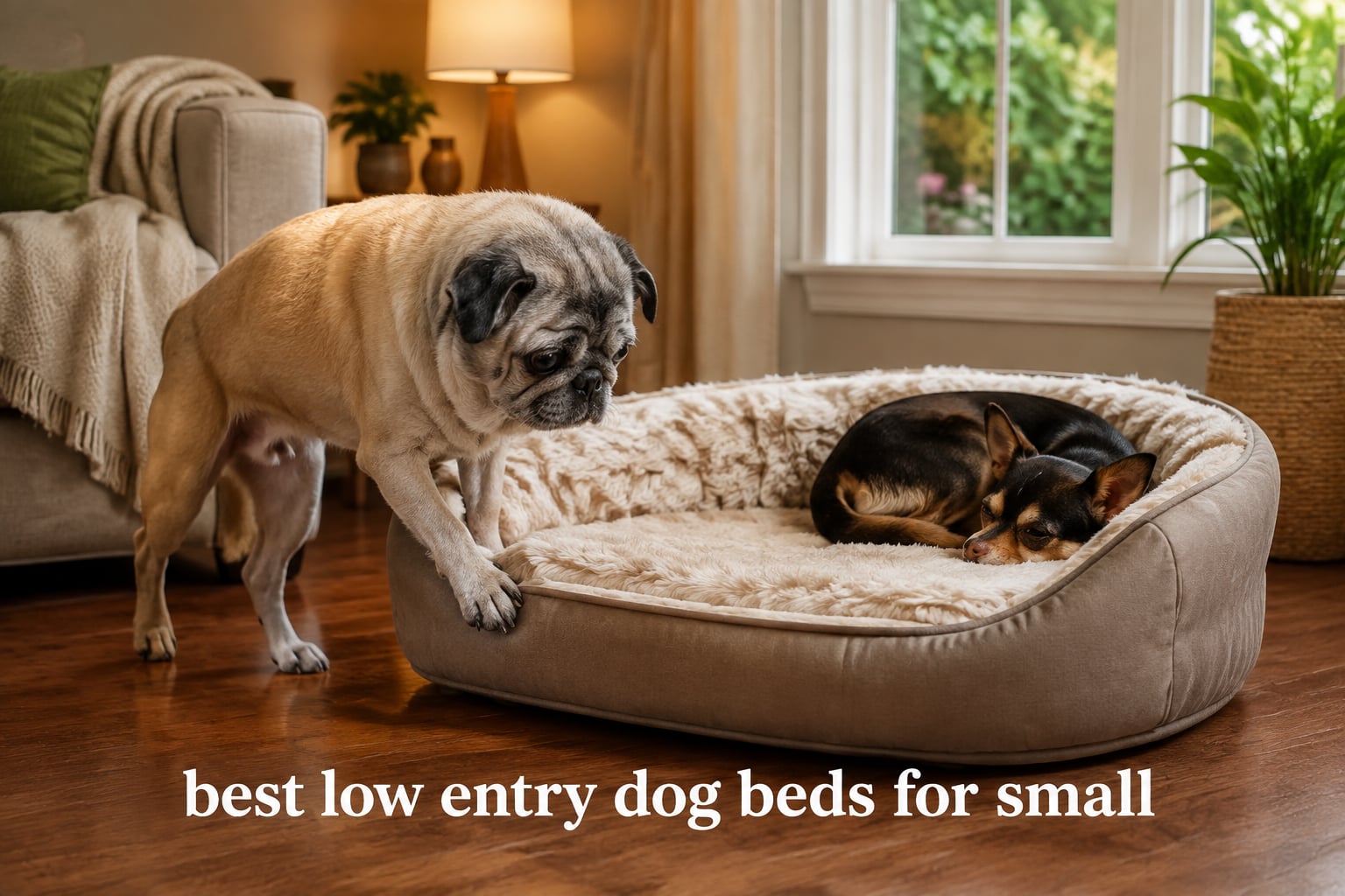 best low entry dog beds for small