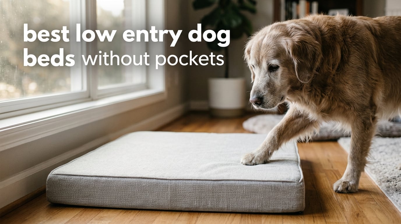 best low entry dog beds without pockets