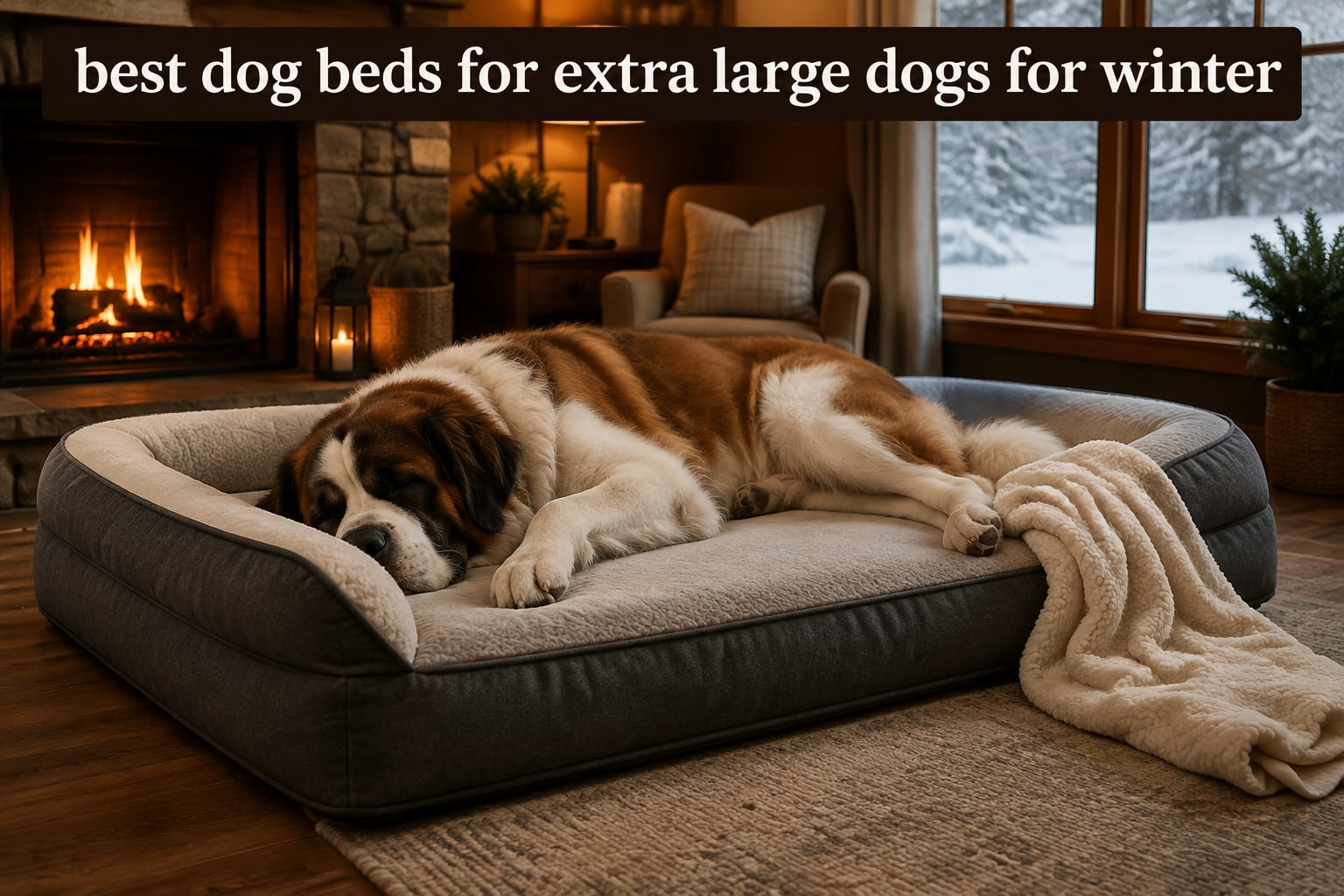 best dog beds for extra large dogs for winter