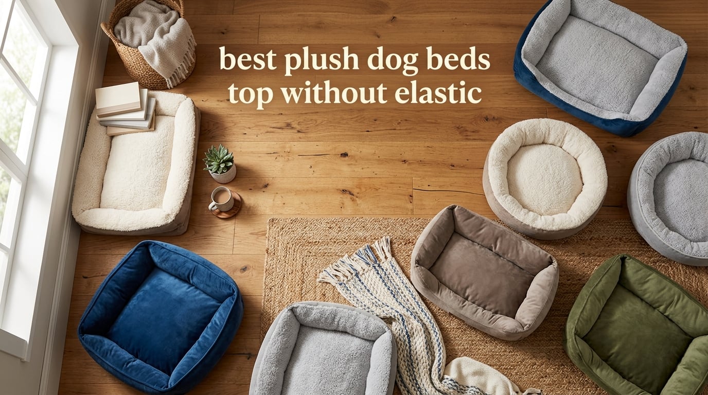 best plush dog beds top without elastic